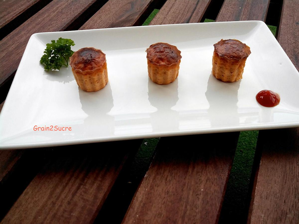 recette Mini  cannelés au thon et à la tomate