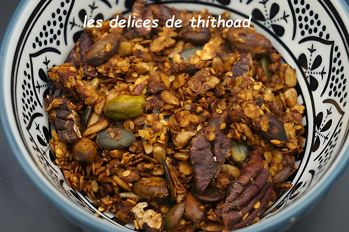 recette granola salé pour l'apéritif