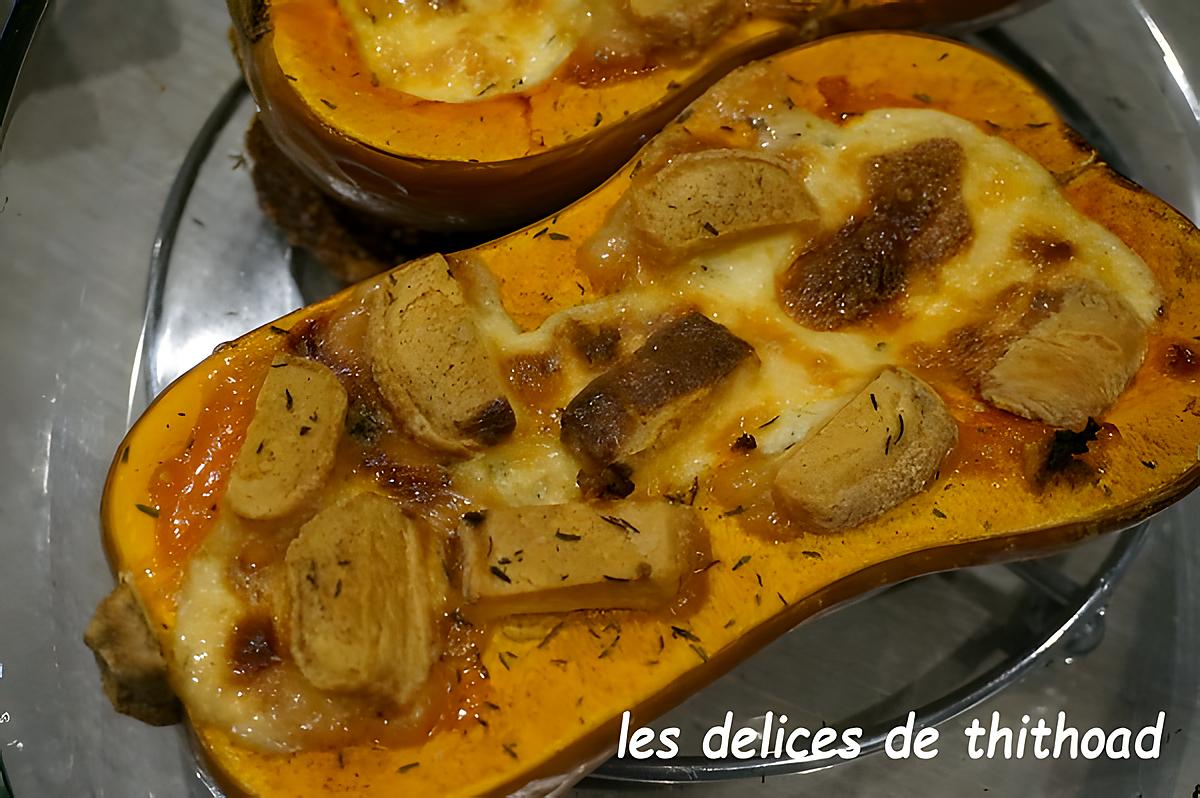 recette butternut farcie au fromage de chèvre