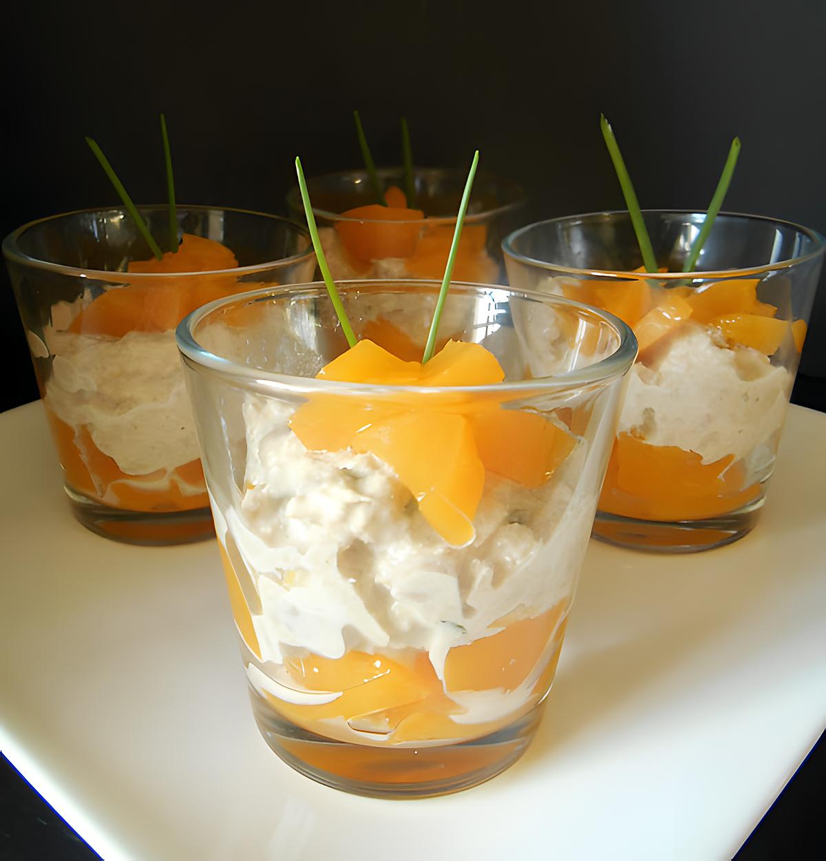 recette verrine peche et thon