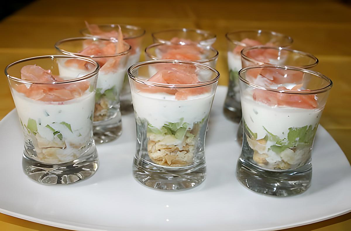 recette verrine saumon tuc