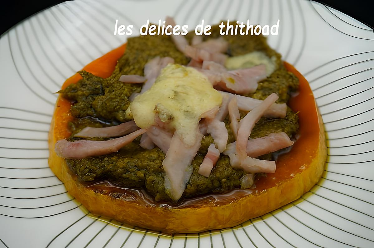 recette tartines de courge au pesto