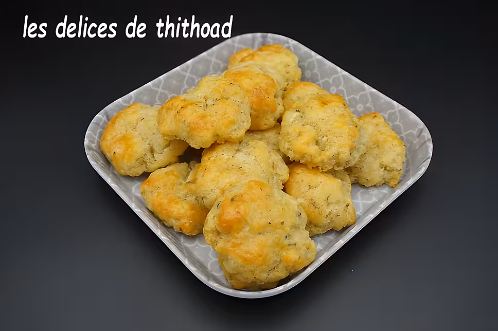 recette sablés feta, noix et thym