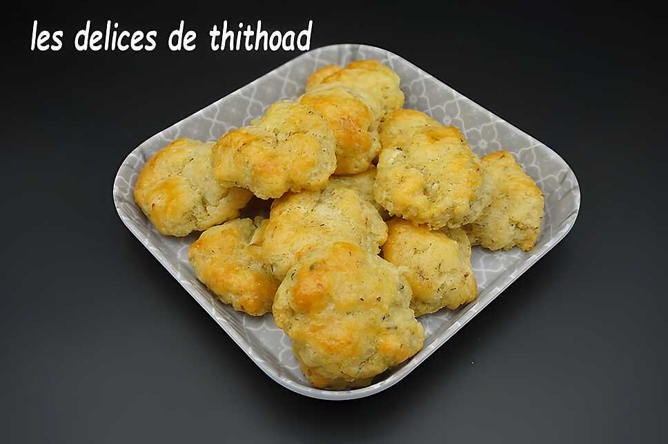 recette sablés feta, noix et thym