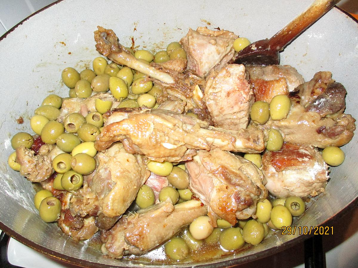 recette Sauté de canard aux olives