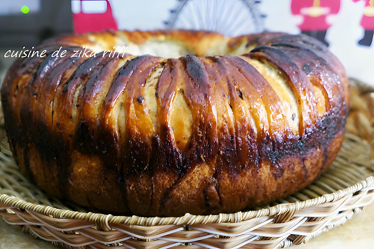 recette BRIOCHE AERIENNE ET VAPOREUSE TEL DU COTON FAÇON CHENILLE ROULÉE