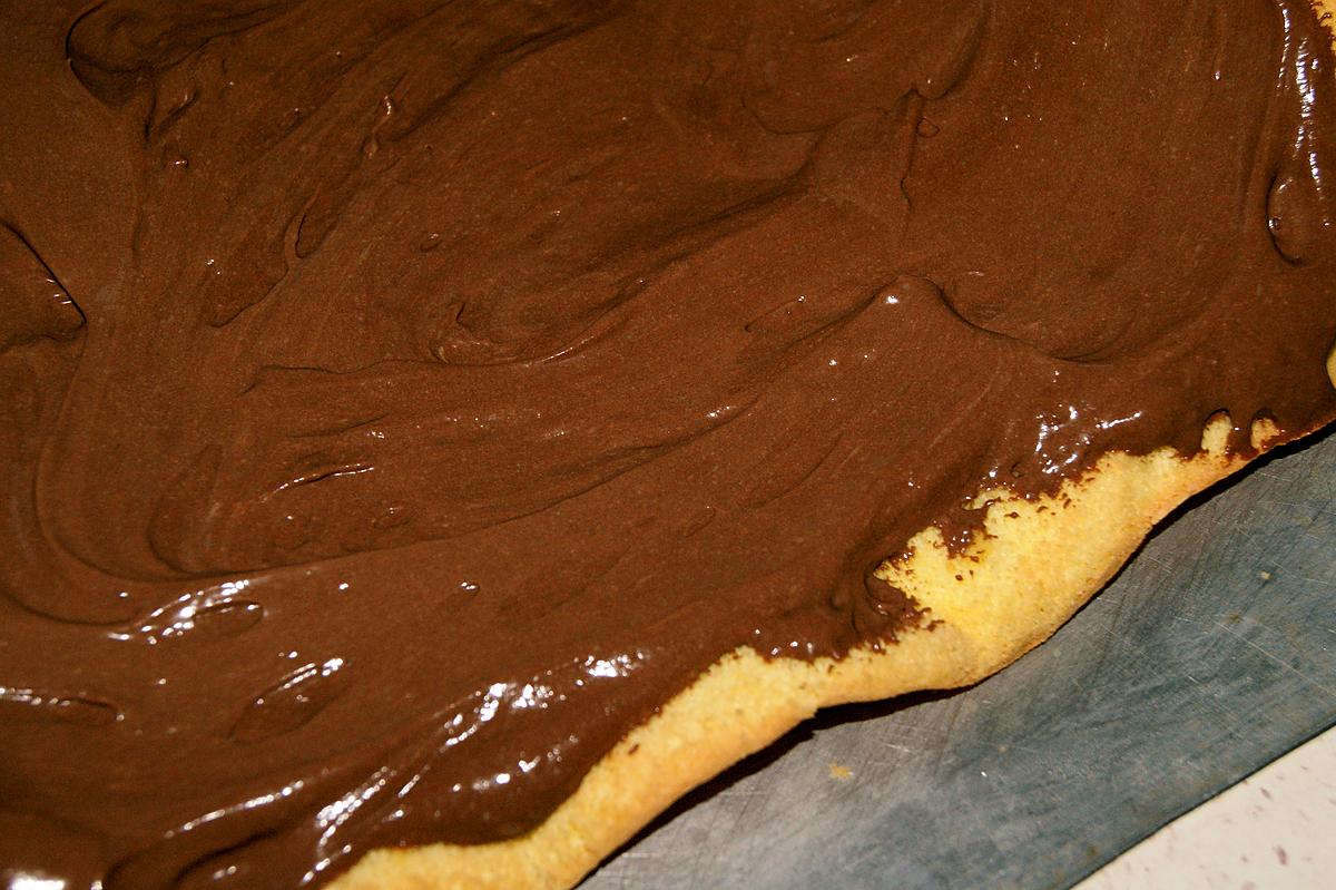 recette Gâteau roulé à la crème mascarpone au chocolat