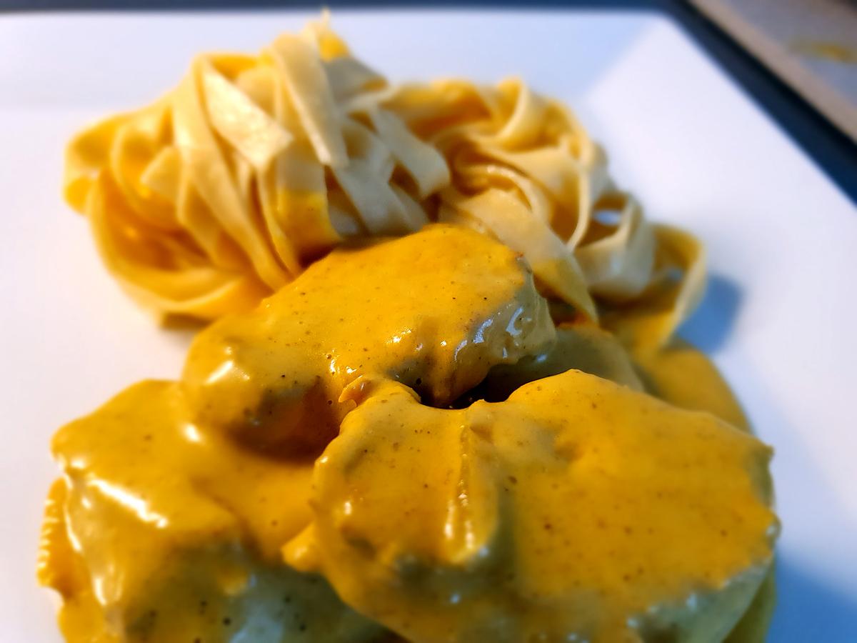 recette Filet mignon aux oignons et curry doux