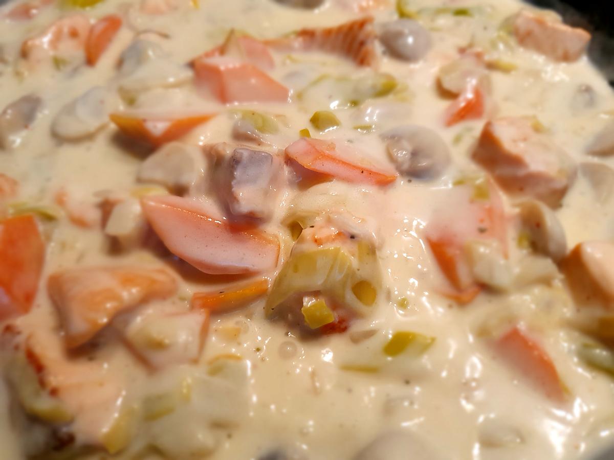 recette Blanquette de saumon