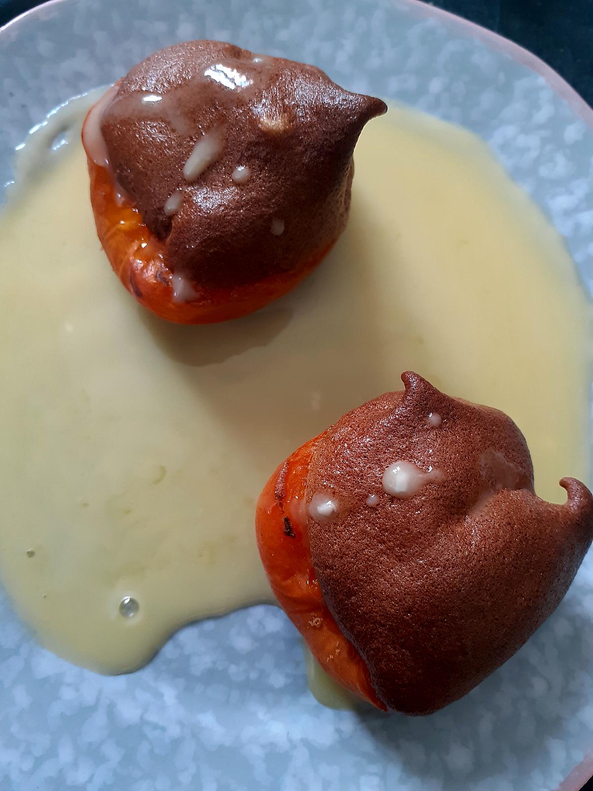 recette Abricots meringués au miel