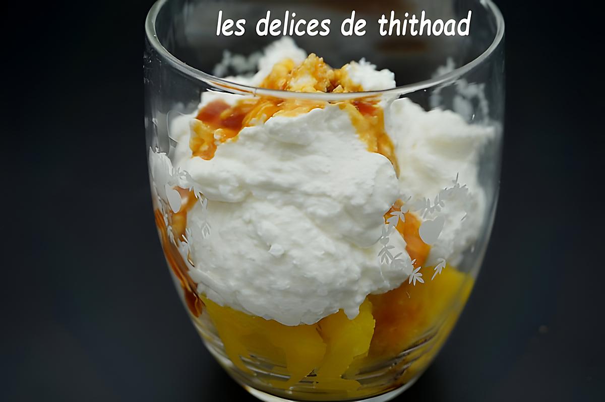 recette verrine ananas et chantilly coco