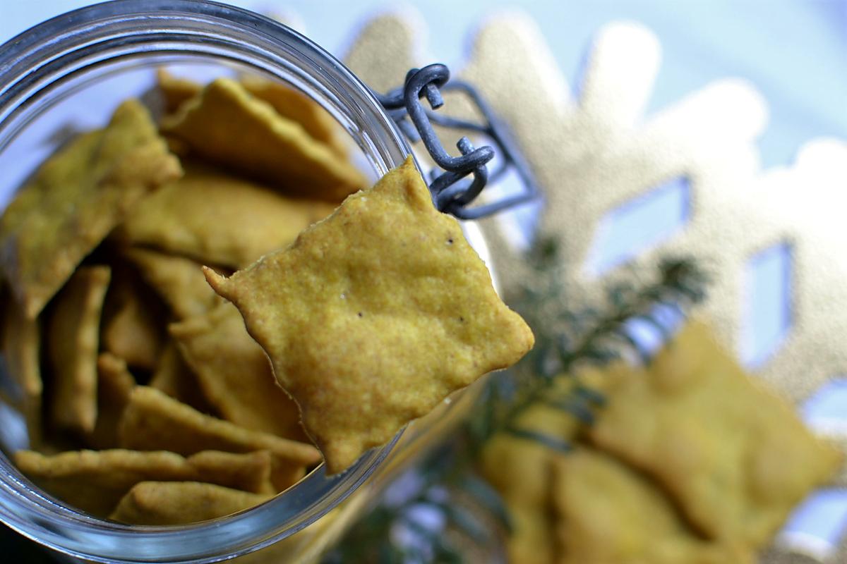 recette Crackers à la farine de pois chiches