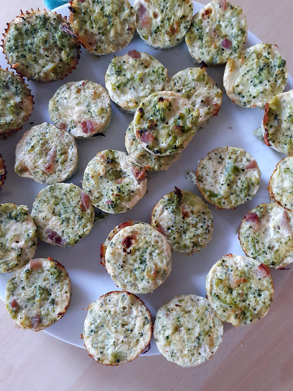 recette Petits flans brocoli et lardon