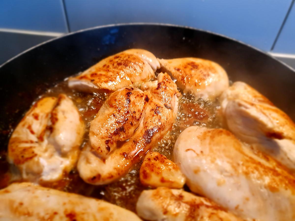 recette Poulet crémeux citron paprika ail