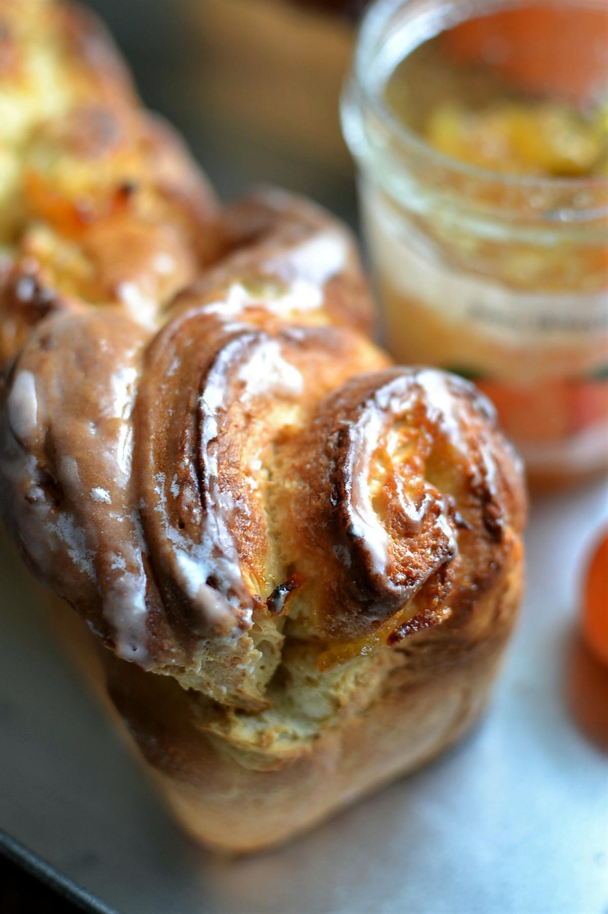 recette Brioche à la confiture d'agrumes