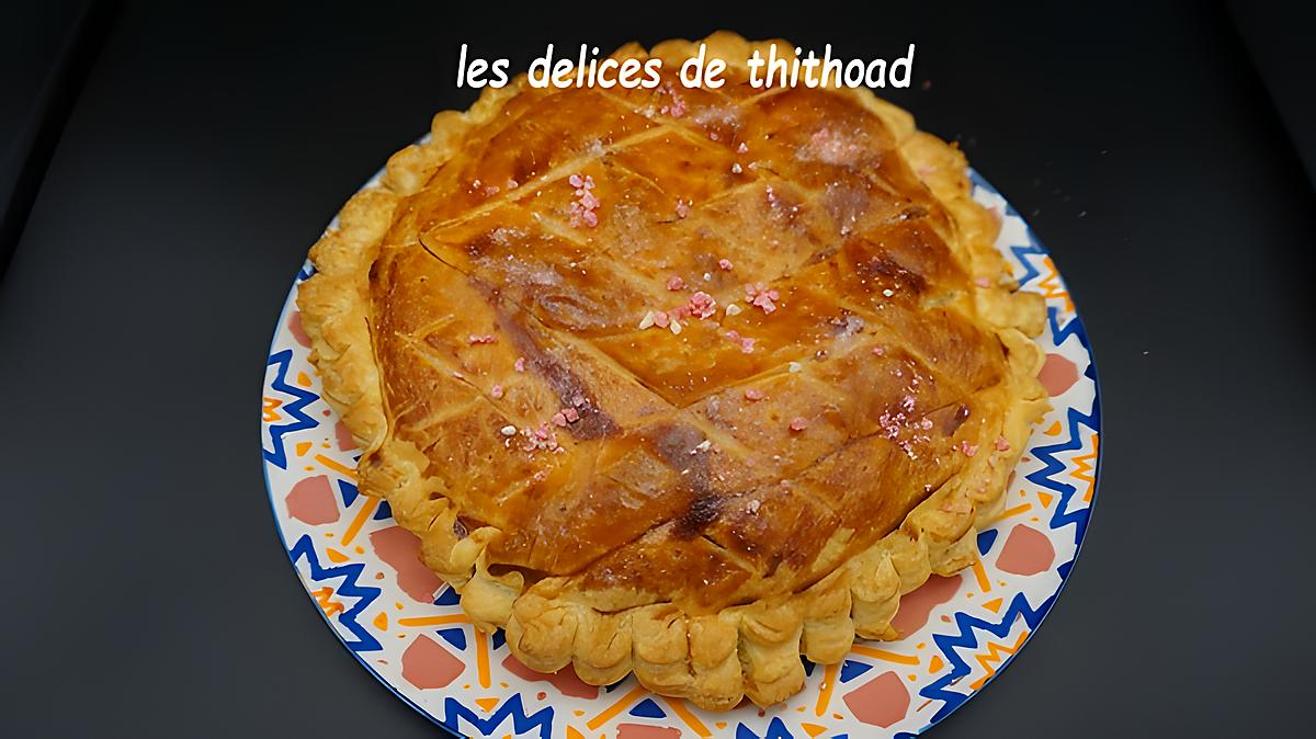 recette galette des rois aux pralines roses