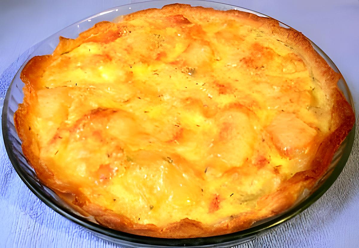 recette tarte aux pomme de terre et au fromage de brie