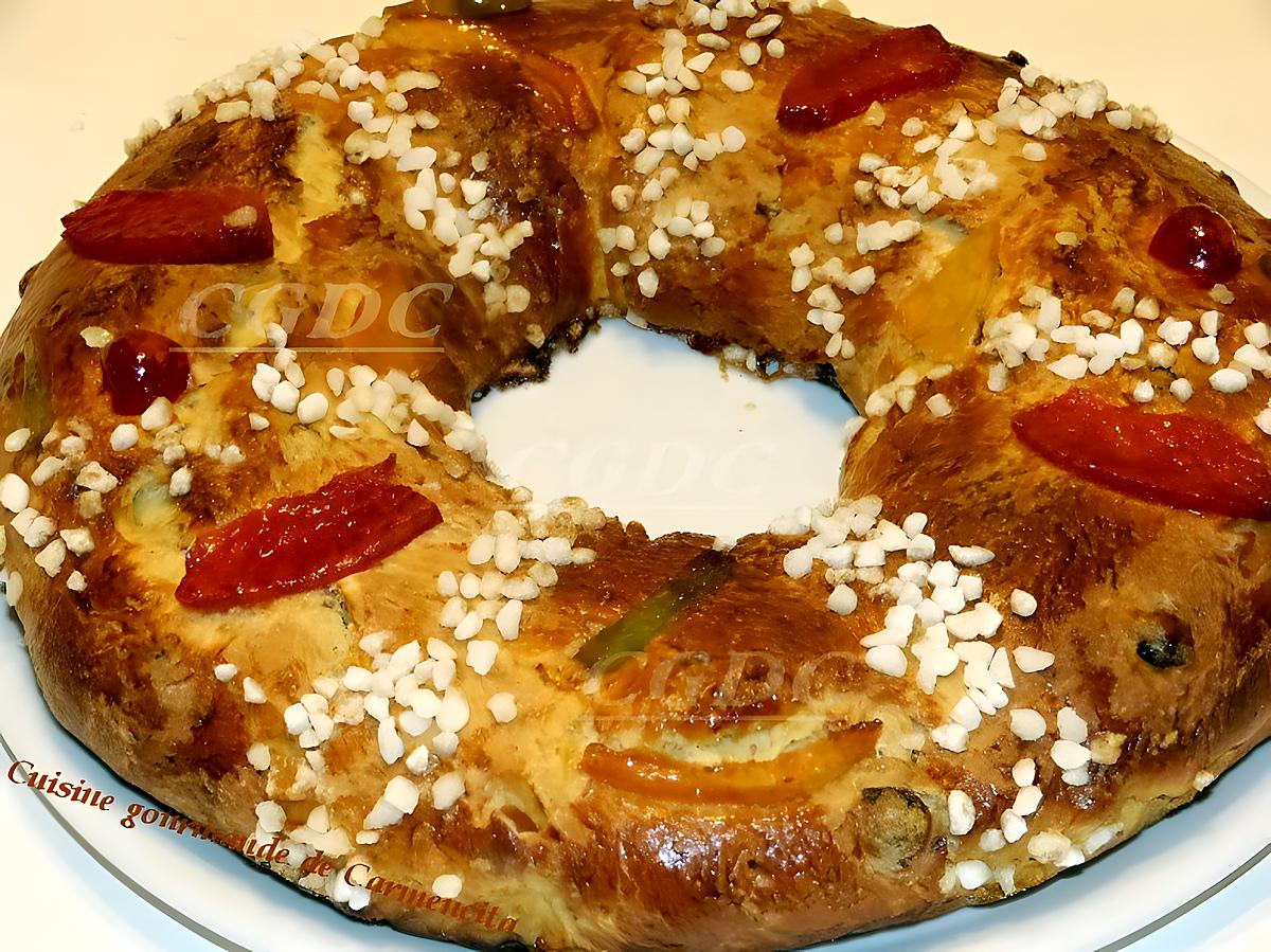 recette Gâteau des rois aux fruits confits