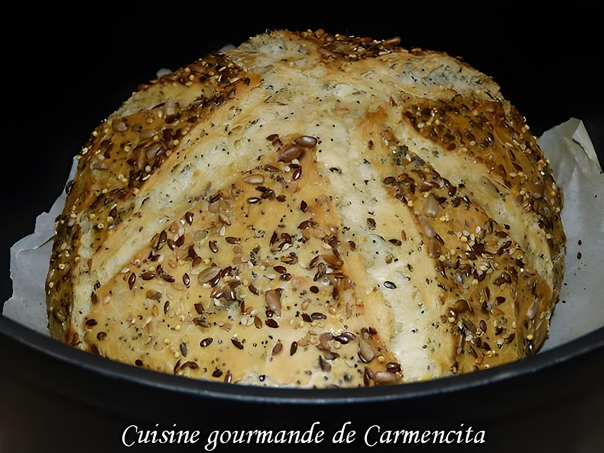 recette Pain aux six graines cuit en cocotte