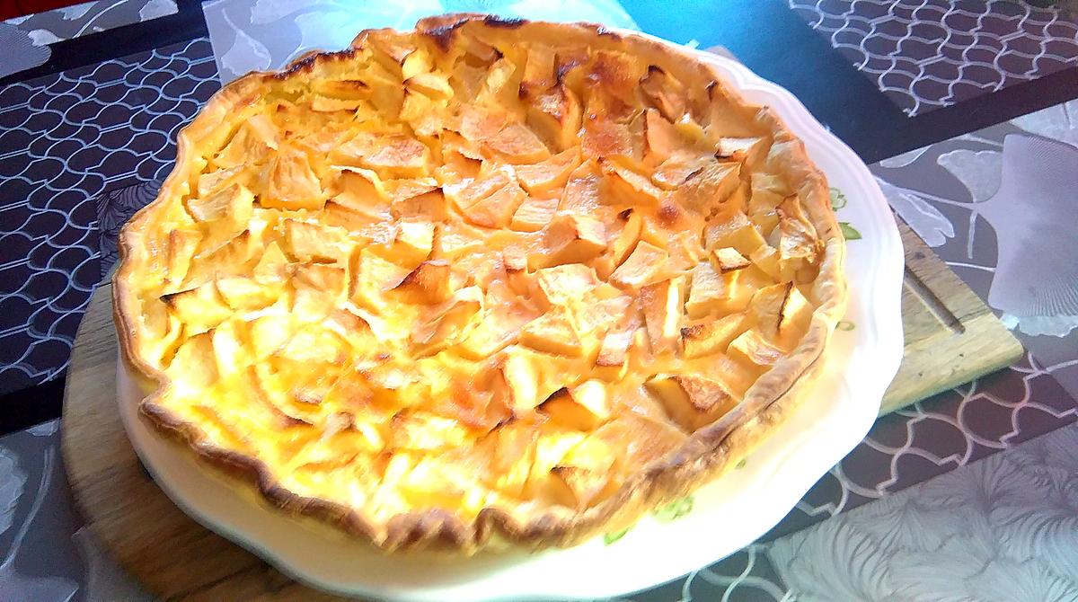 recette tarte alsacienne flan pomme