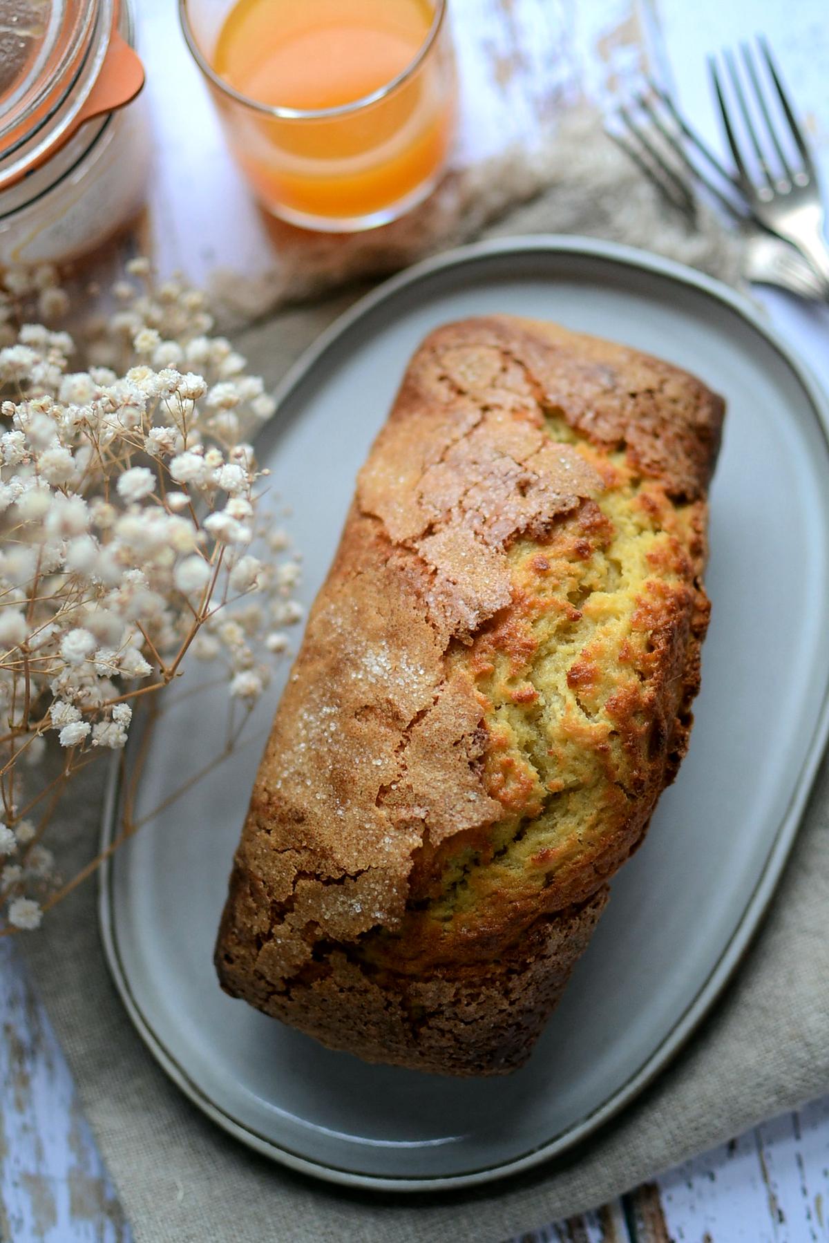 recette Cake à la compote pommes poires sans lactose