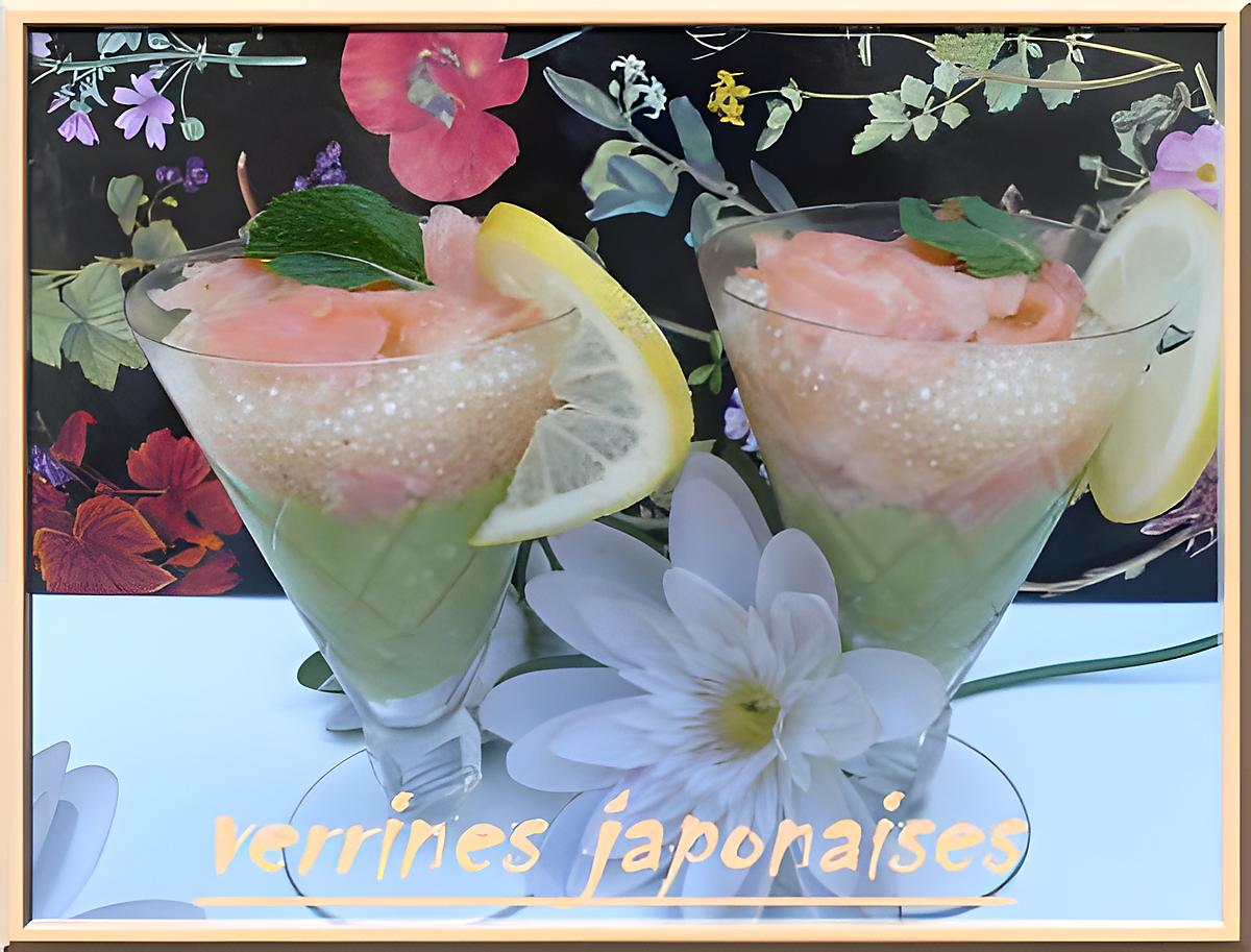 recette VERRINES JAPONAISES