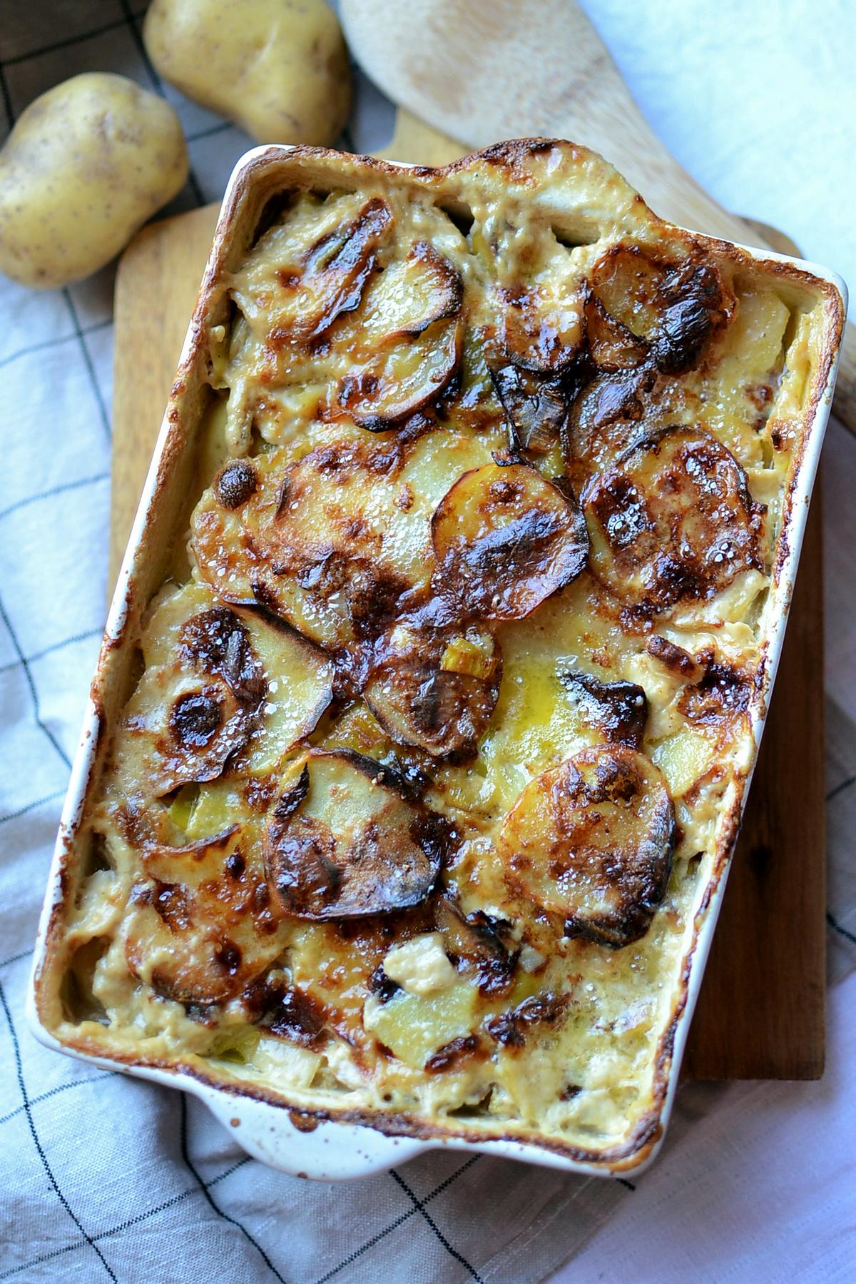 recette Gratin pommes de terre poireau et fromage