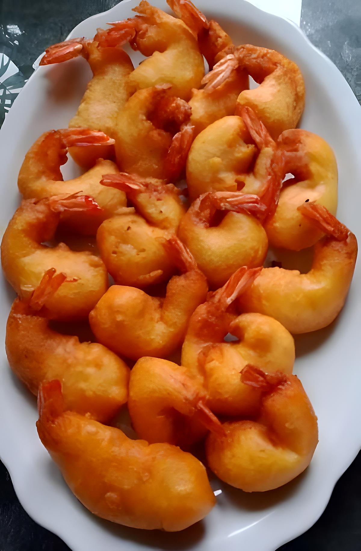 recette Beignets de crevettes