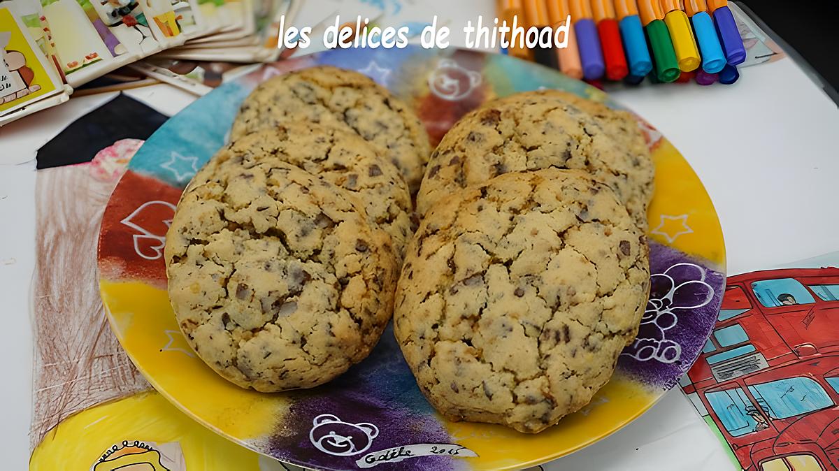 recette cookies aux noisettes et pralin aux jaunes d’oeufs