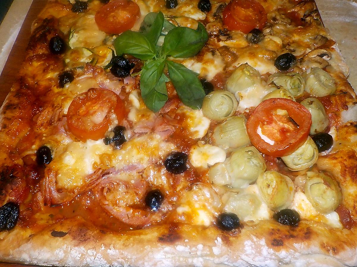 recette Pizza quatre saisons