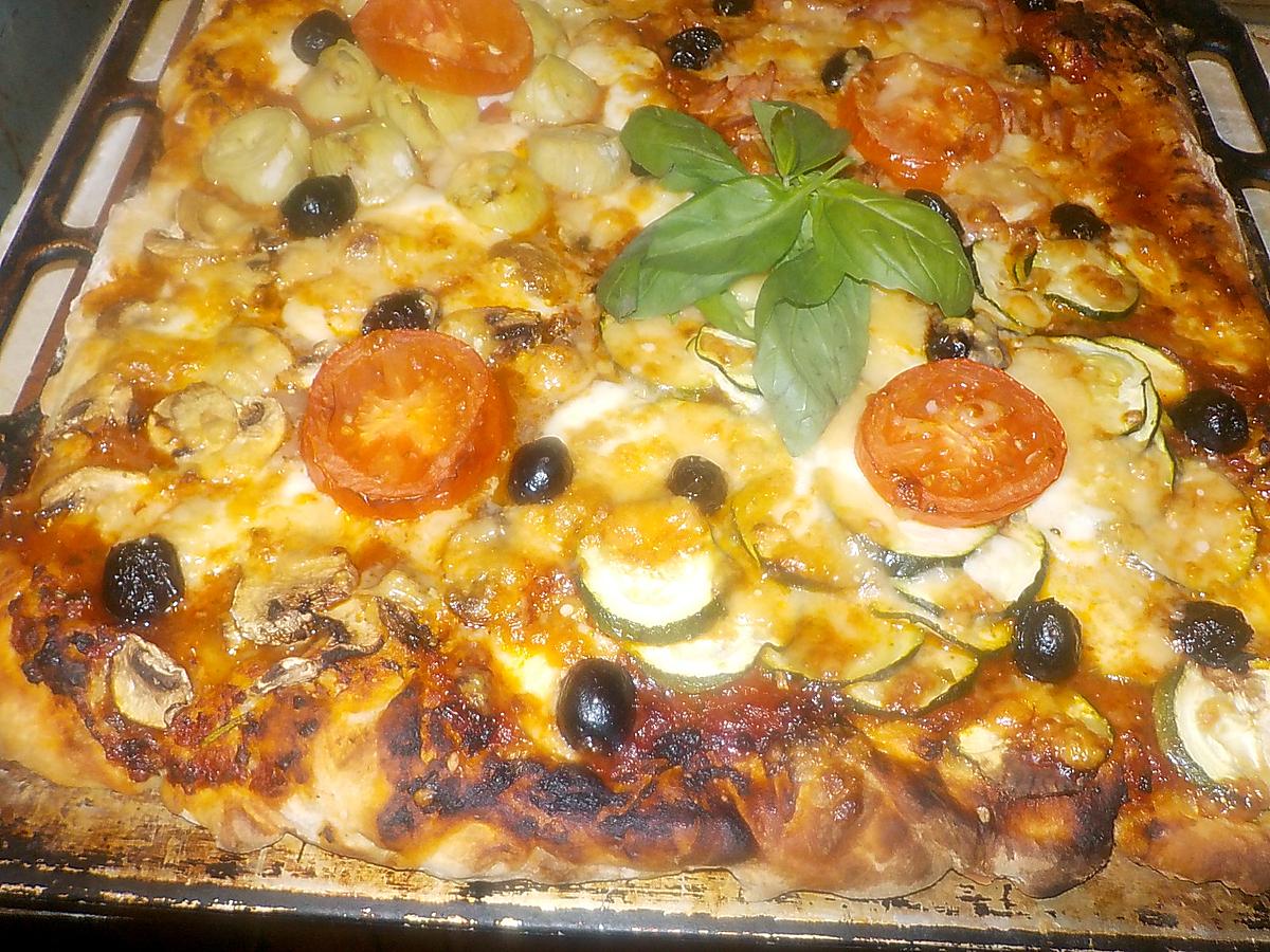 recette Pizza quatre saisons