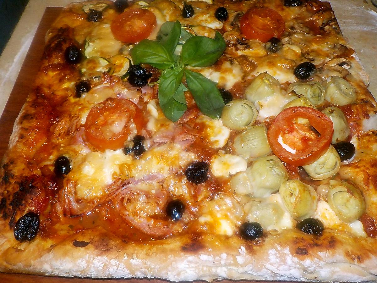 recette Pizza quatre saisons