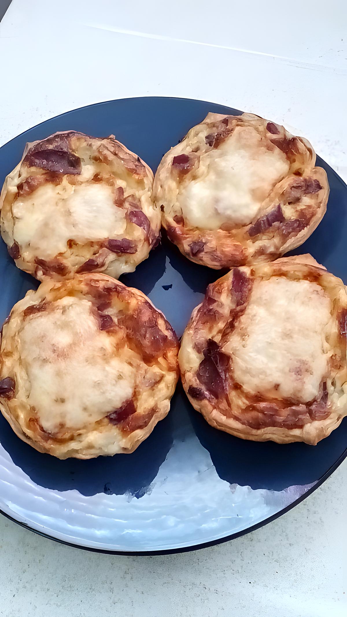 recette petite quiche d'endive coppa a la raclette