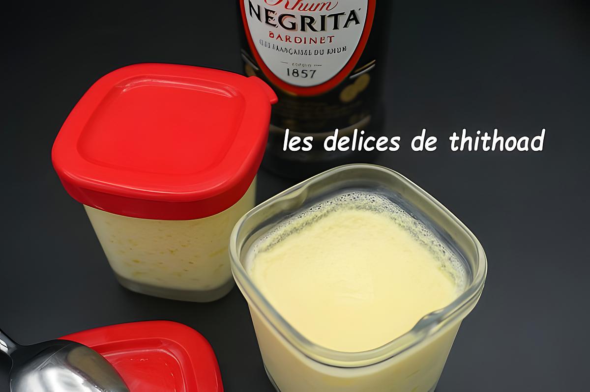 recette crèmes dessert, lait de coco et rhum