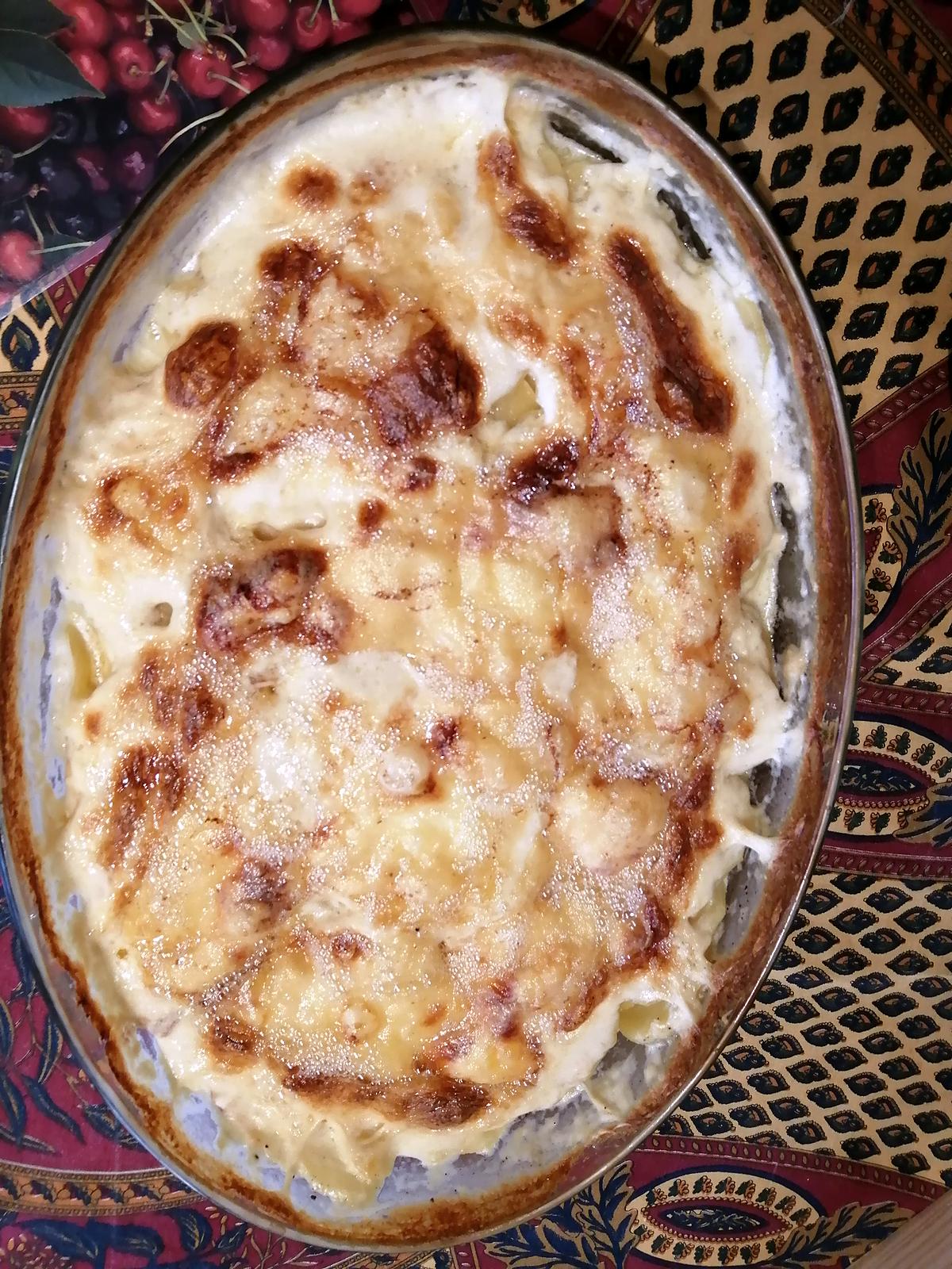 recette Gratin de pommes de terre à la raclette fumée