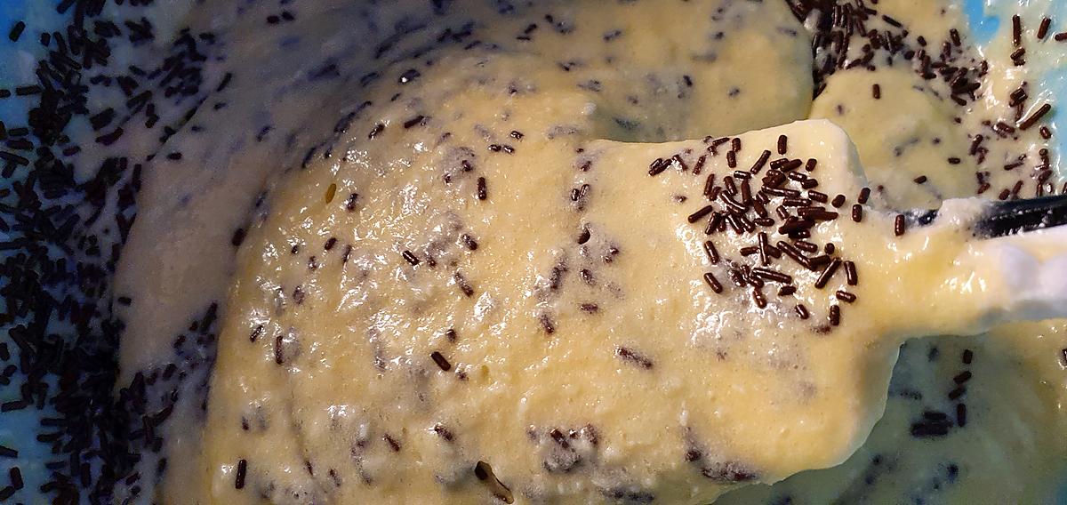 recette Cake noix de coco et vermicelles de chocolat