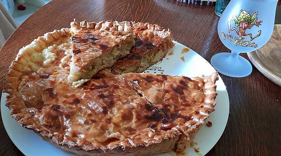 recette flamiche poireaux jambon