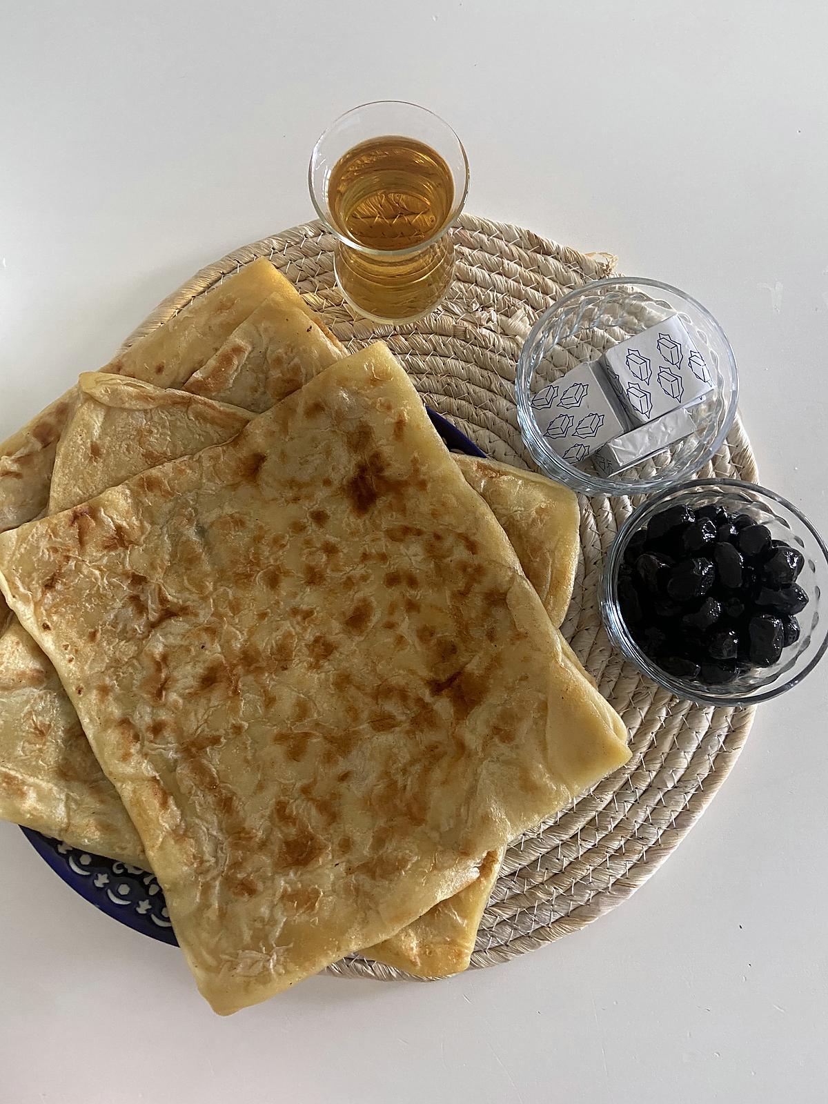 recette Msemen crêpes feuilletées