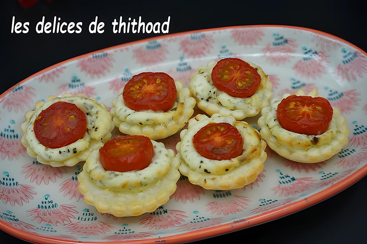 recette mini-tartelettes tomates cerises et boursin