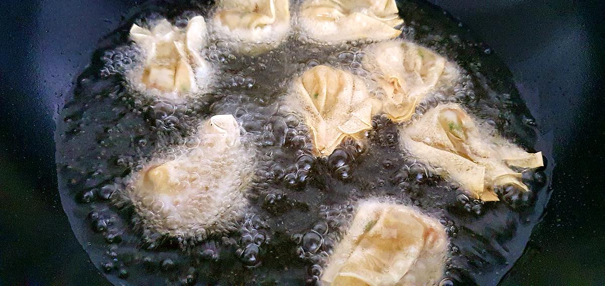 recette Won-ton frits aux crevettes