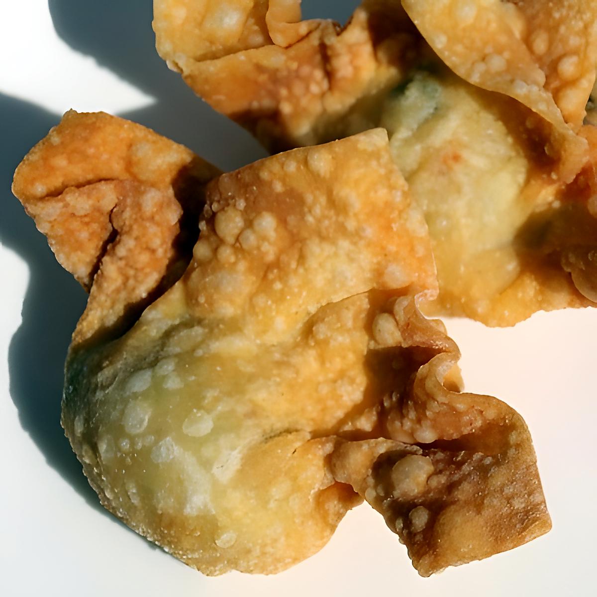 recette Won-ton frits aux crevettes