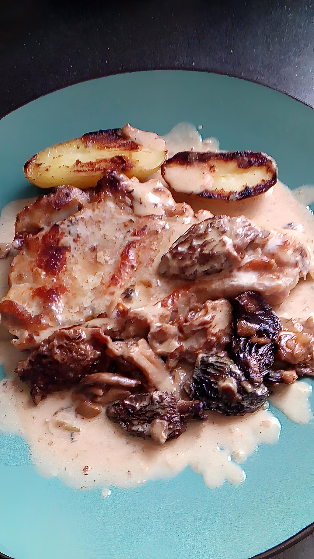 recette cote de veau morilles cepes