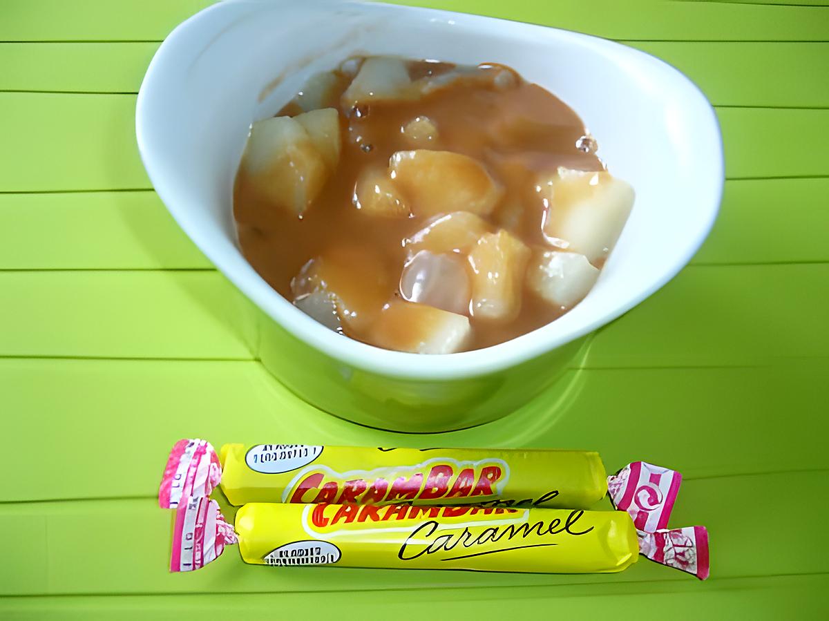 recette Poires sauce carambar