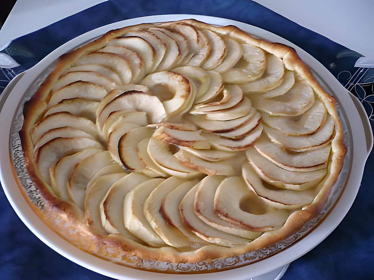 recette Tarte aux pommes à la compote