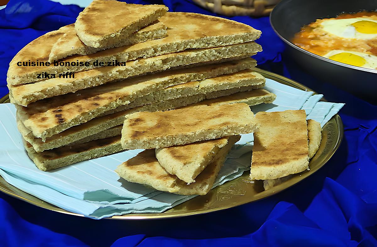 recette RAKHSSIS EL GAMH W CH3IR- GALETTES D'ORGE ET BLE COMPLET