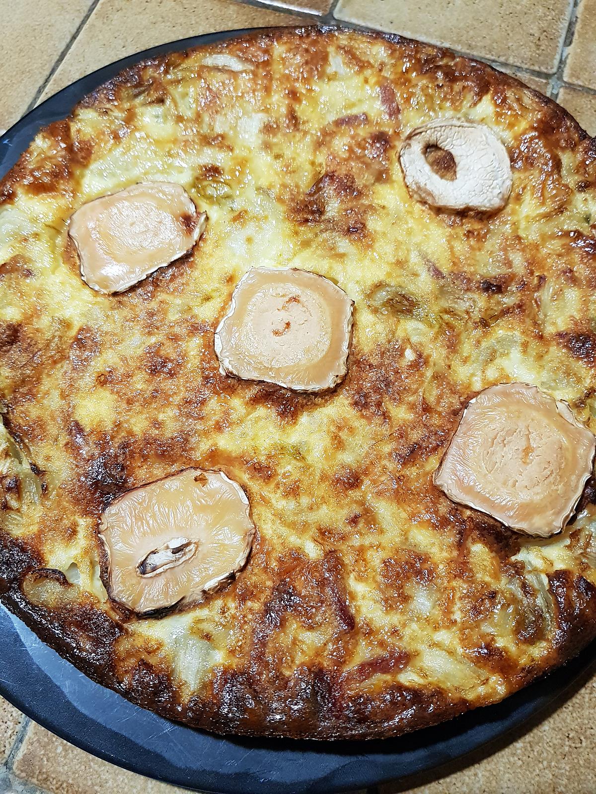 recette Quiche sans pâte aux endives, aux lardons et au chèvre