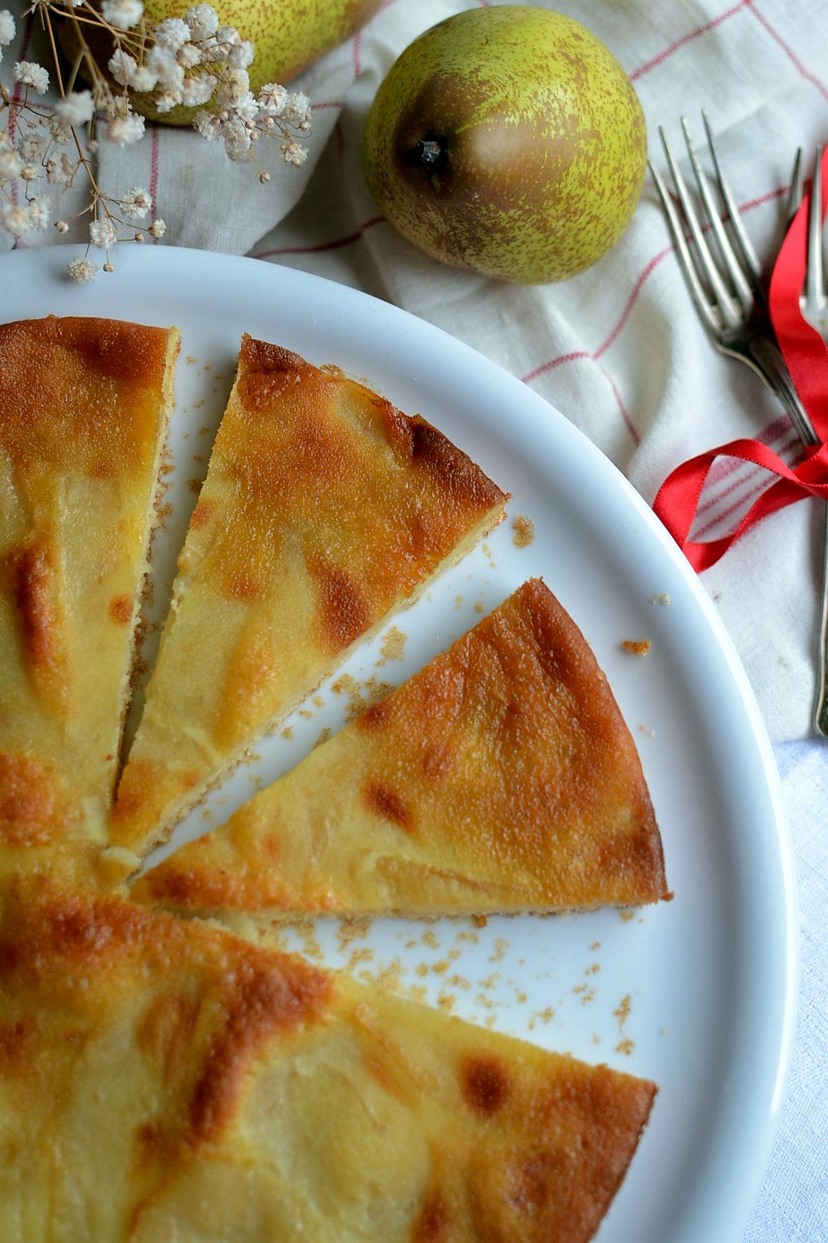 recette Comme une tarte à la poire