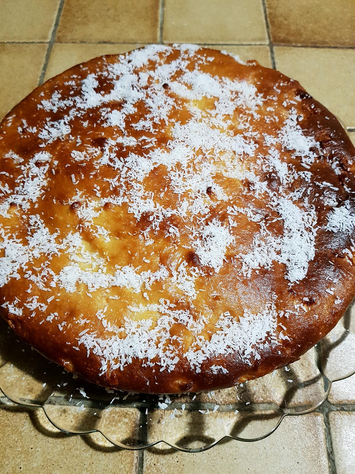 recette Gâteau coco, pommes et ricotta