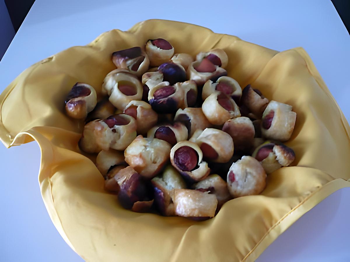 recette Feuilletés saucisses volaille/moutarde