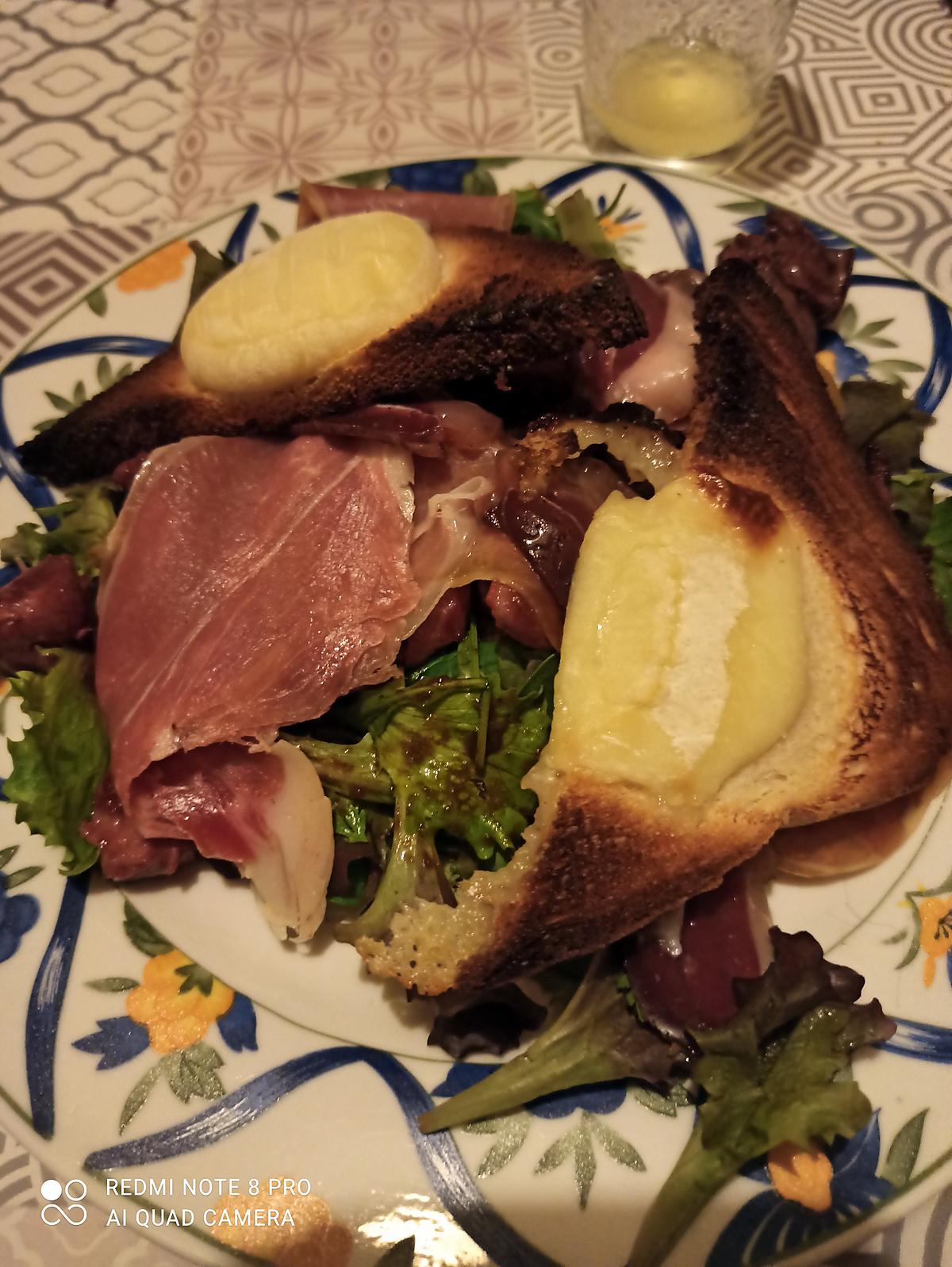 recette Assiette de gésiers magret salade jambon de campagne etc